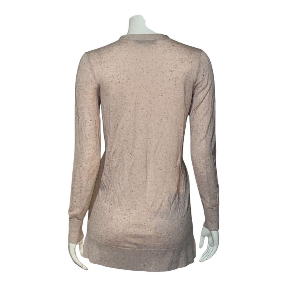 LOFT Ann Taylor Speckled Beige Button Up Cardigan Knit Small EUC - Picture 4 of 9
